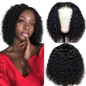 4x4 Jerry Curl glueless wig